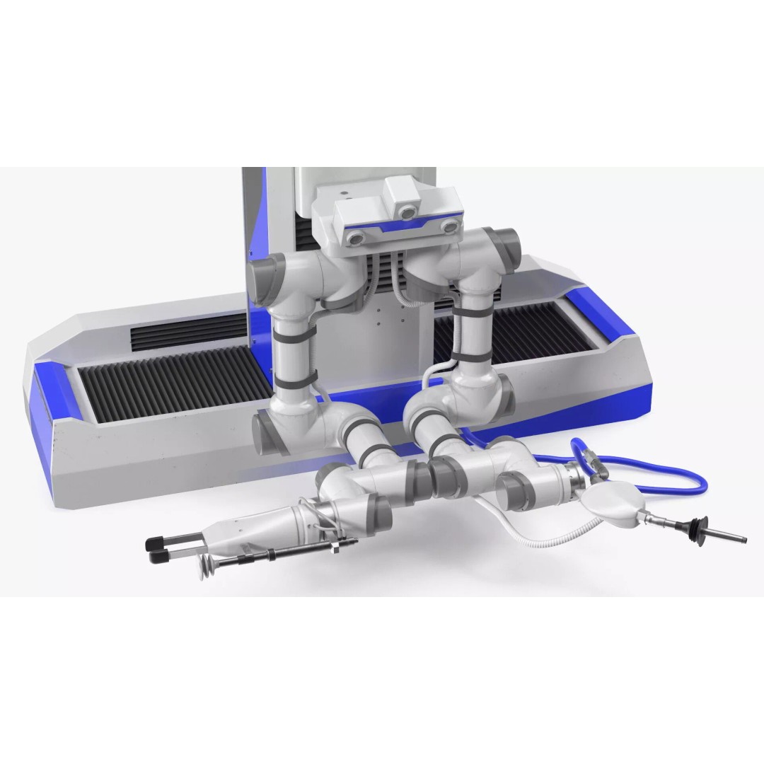 Robotic Fueling Arm Station 3D Model – Industrial Automated Fuel Dispenser - View 9
