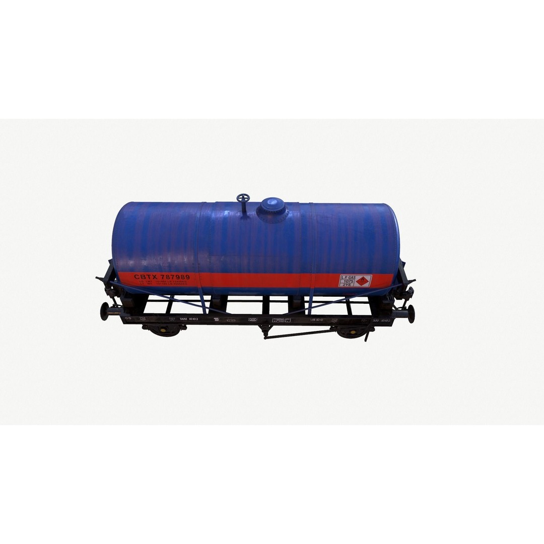 Rail Tanker 3D Model – High Poly PBR Asset, FBX Format - View 18