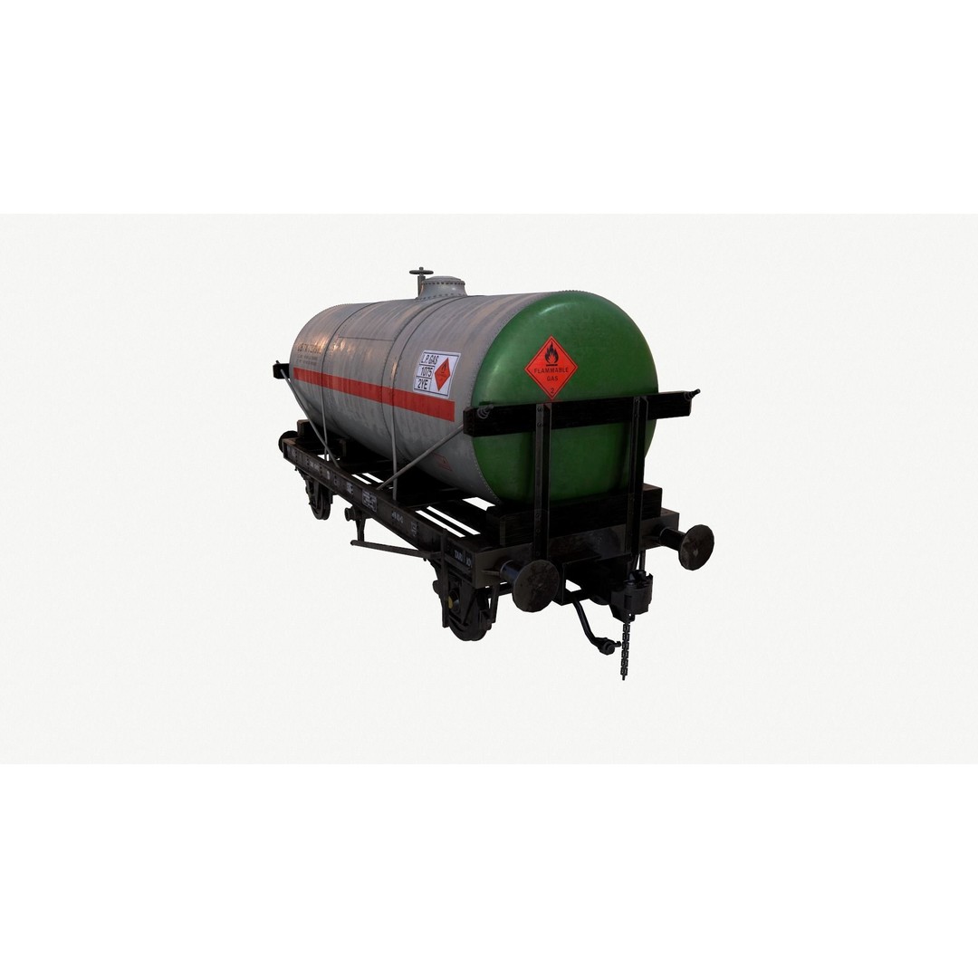 Rail Tanker 3D Model – High Poly PBR Asset, FBX Format - View 20