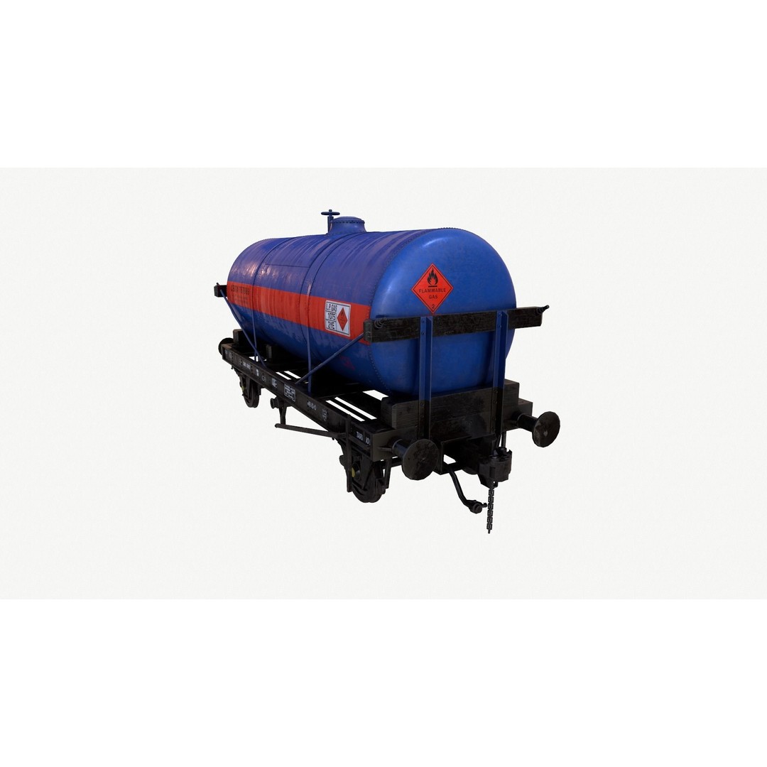 Rail Tanker 3D Model – High Poly PBR Asset, FBX Format - View 21