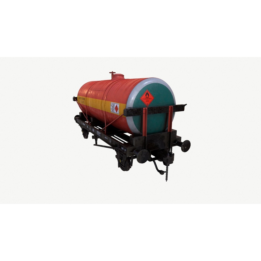 Rail Tanker 3D Model – High Poly PBR Asset, FBX Format - View 22