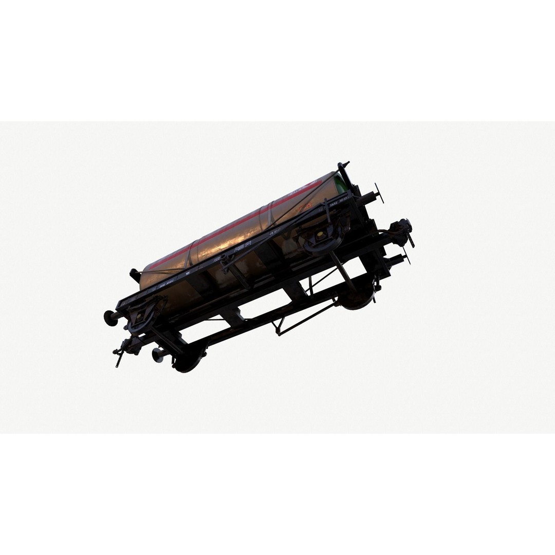 Rail Tanker 3D Model – High Poly PBR Asset, FBX Format - View 23