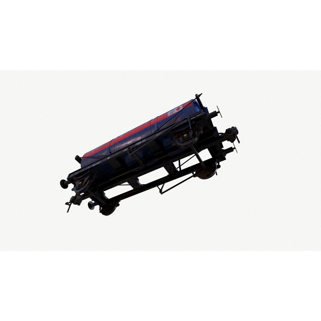 Rail Tanker 3D Model – High Poly PBR Asset, FBX Format - View 24