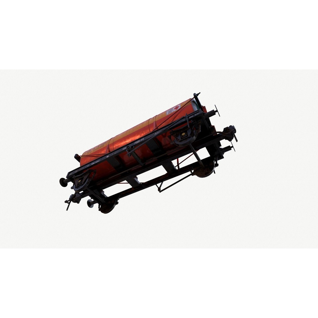 Rail Tanker 3D Model – High Poly PBR Asset, FBX Format - View 25