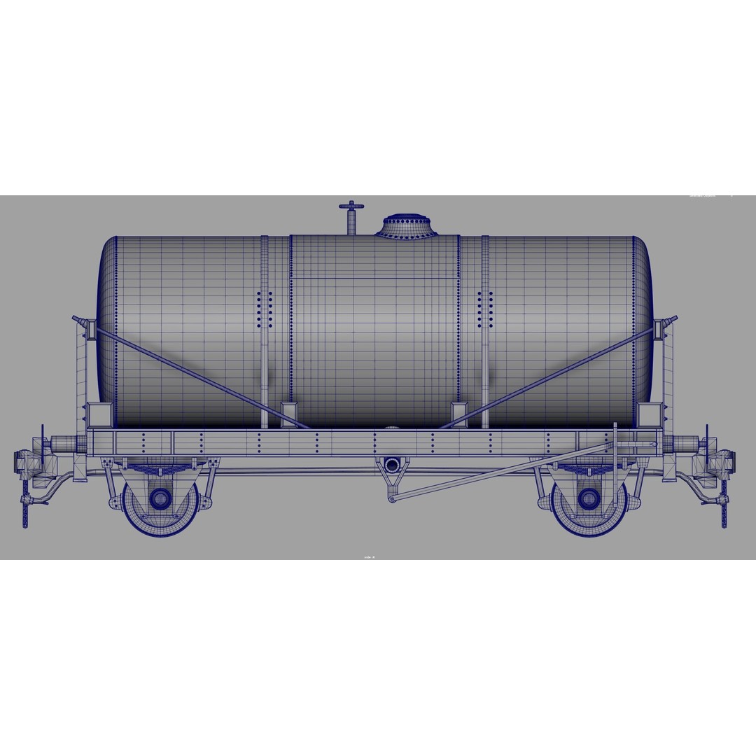 Rail Tanker 3D Model – High Poly PBR Asset, FBX Format - View 26