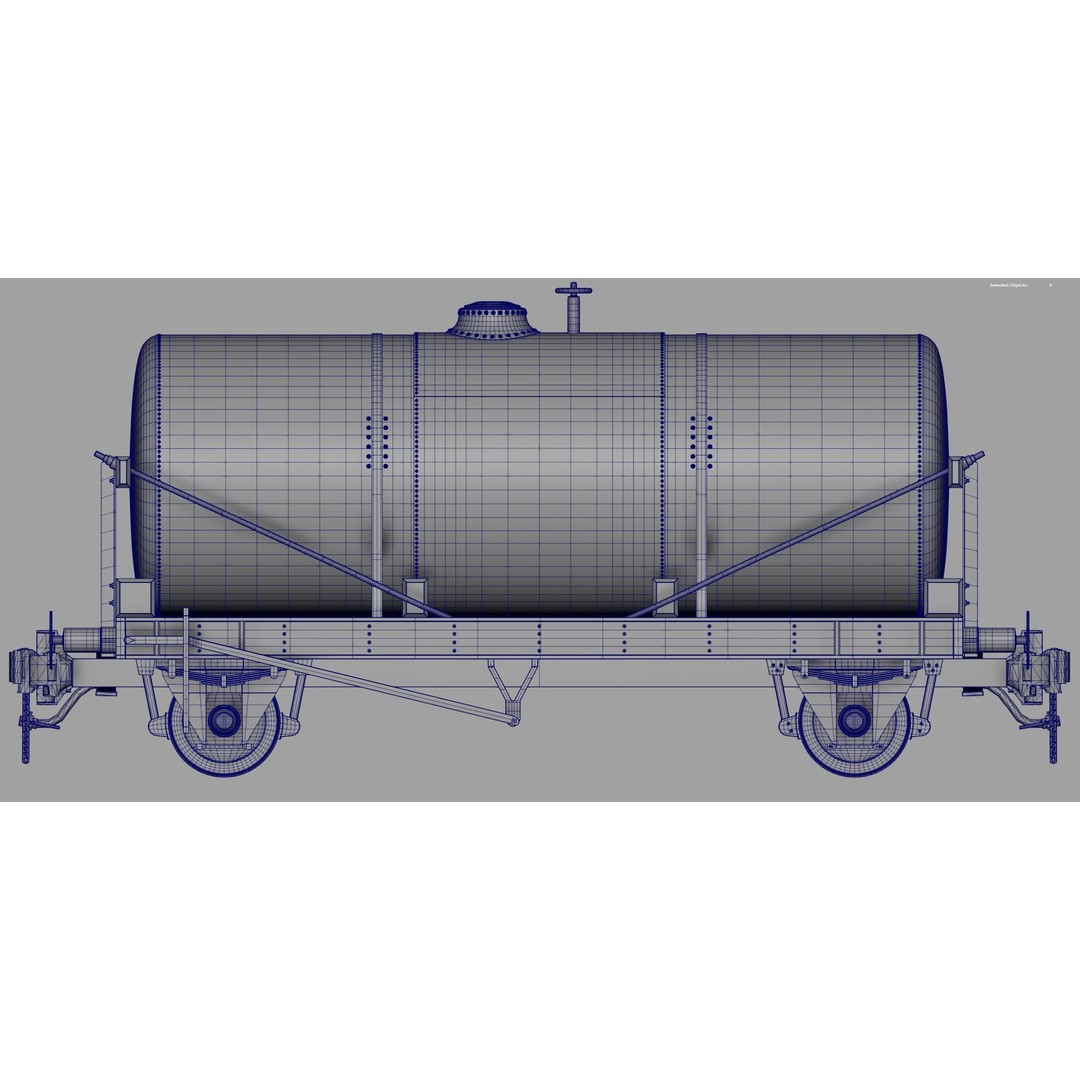 Rail Tanker 3D Model – High Poly PBR Asset, FBX Format - View 27