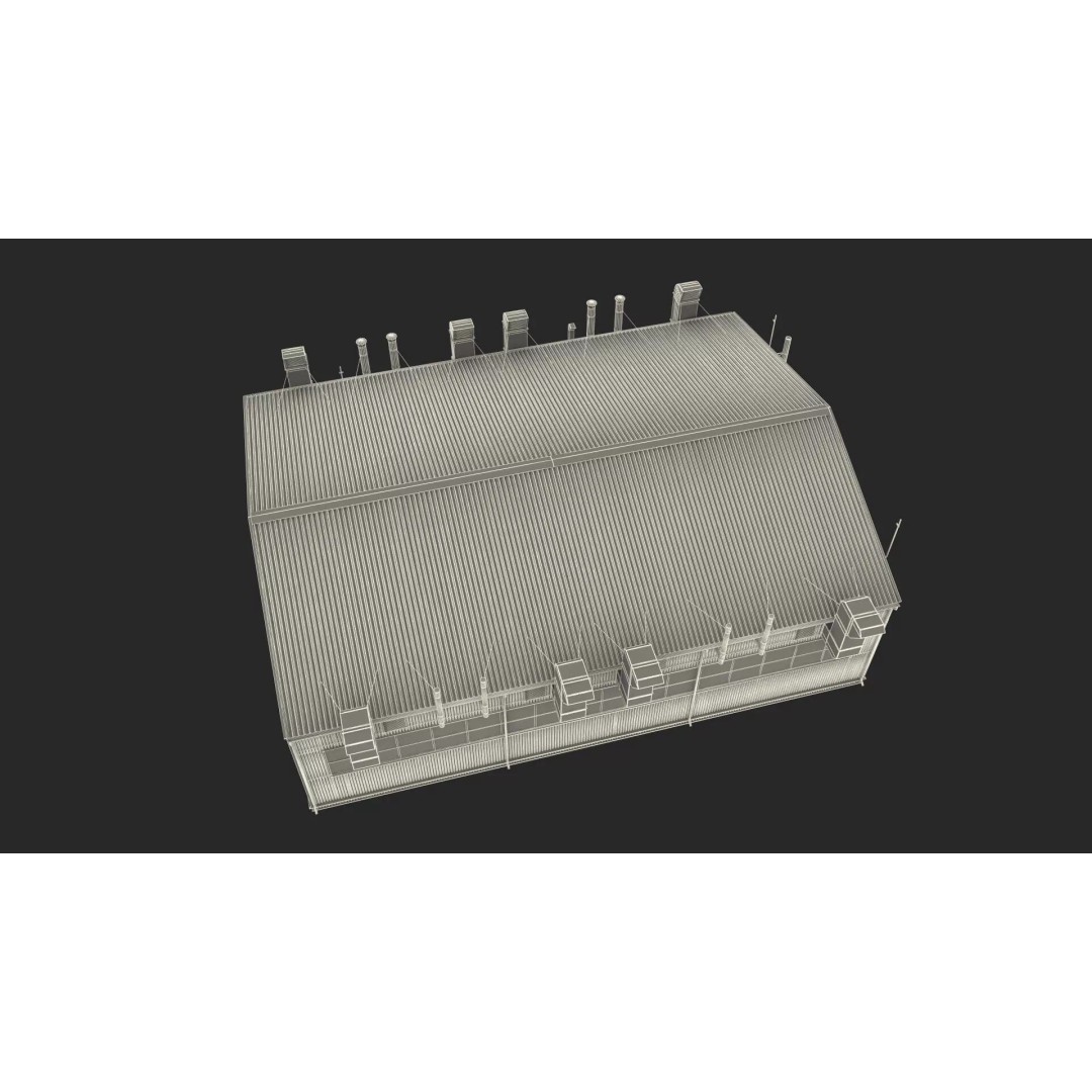 Industrial Workshop Building 3D Model – High Quality PBR Asset, FBX - View 19