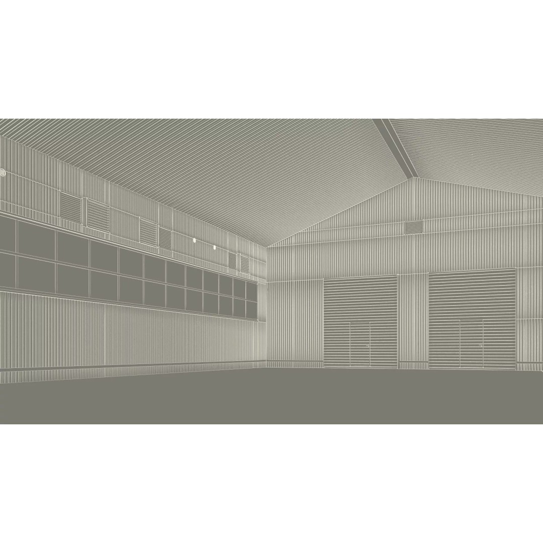 Industrial Workshop Building 3D Model – High Quality PBR Asset, FBX - View 21