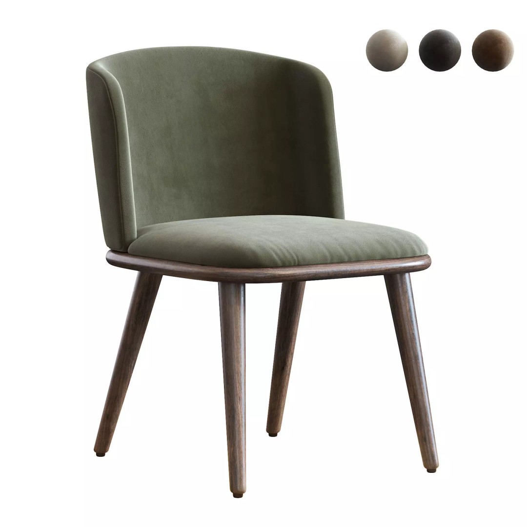 Arven L 3D Model – Contemporary Dining Chair, PBR Textures - View 2