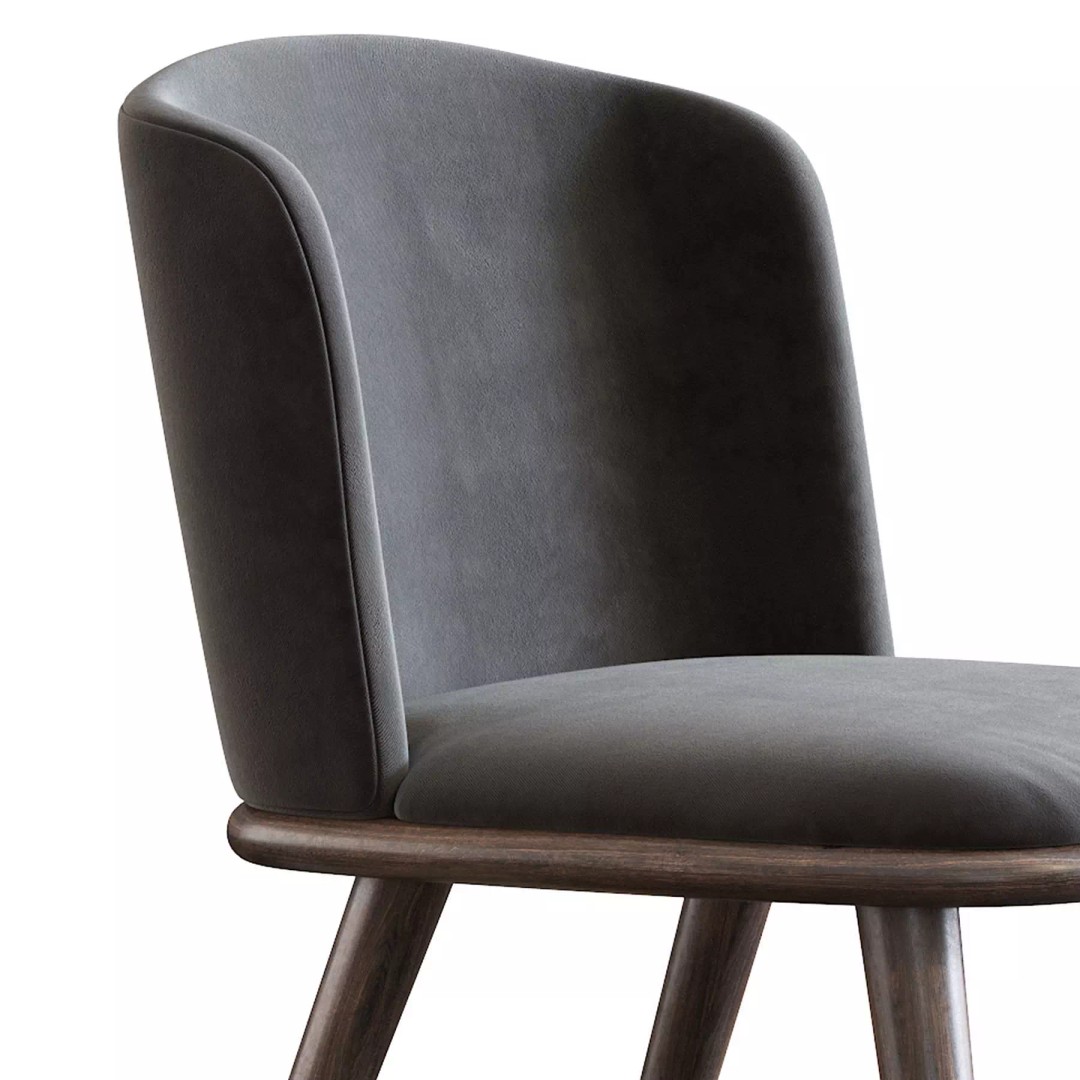 Arven L 3D Model – Contemporary Dining Chair, PBR Textures - View 21