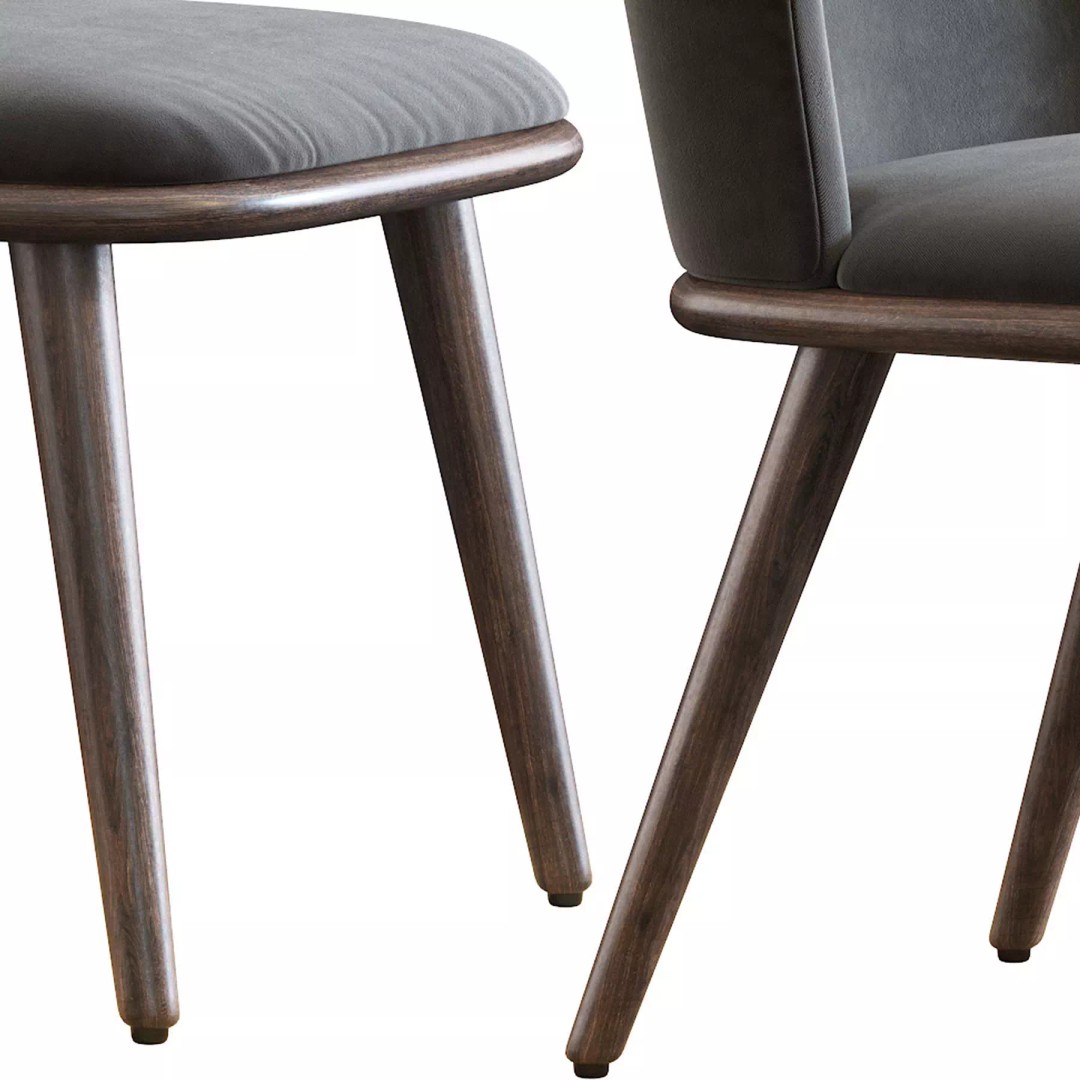 Arven L 3D Model – Contemporary Dining Chair, PBR Textures - View 23
