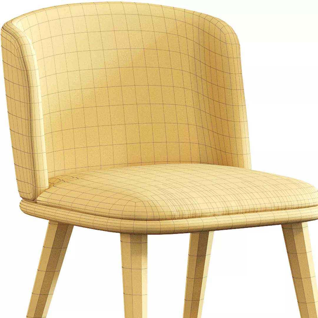 Arven L 3D Model – Contemporary Dining Chair, PBR Textures - View 26