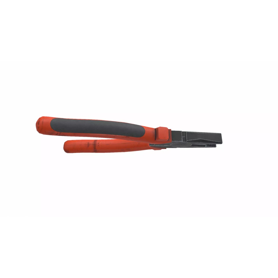 Old Lineman Pliers 3D Model – Low Poly PBR Game Asset, FBX, OBJ - View 15
