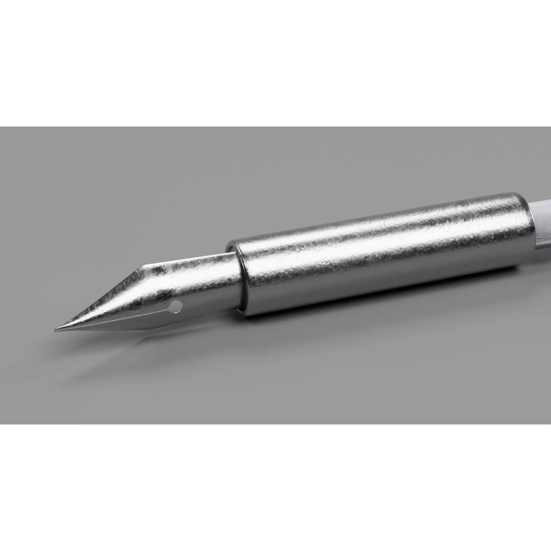 Quill 3D Model – Realistic Feather Ink Pen with PBR Textures - View 9