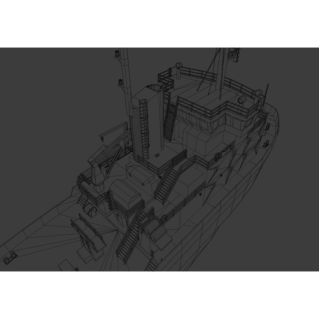 Swedish Icebreaker Ale 3D Model – Low Poly Vessel, Blender/OBJ