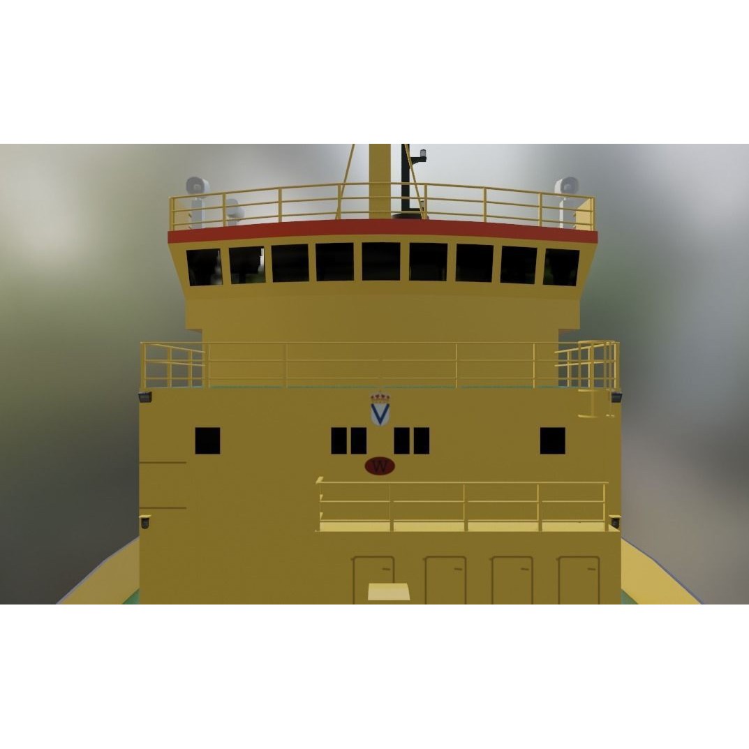Swedish Icebreaker Ale 3D Model – Low Poly Vessel, Blender/OBJ - View 10