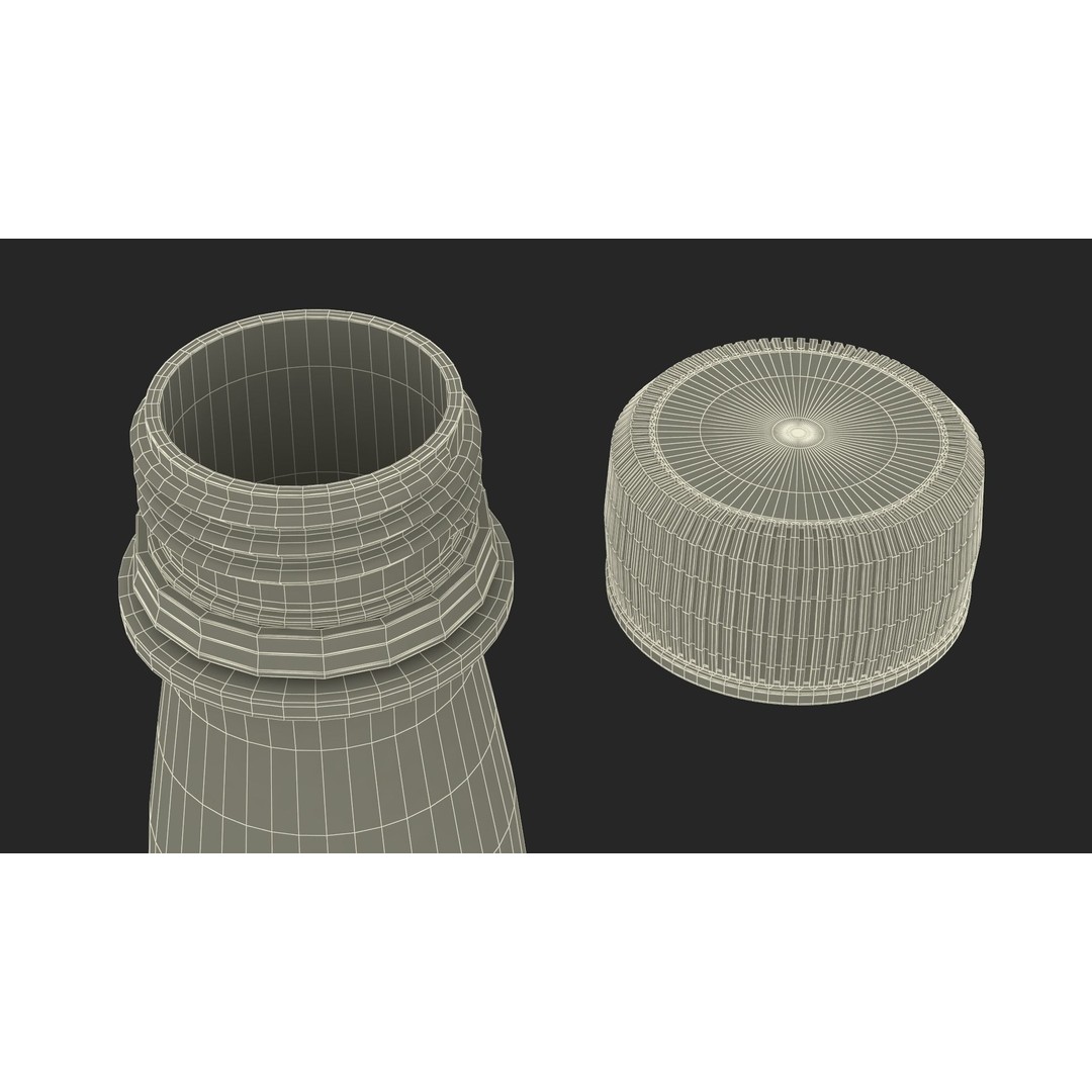 Mountain Dew Soft Drink Neon Bottle 3D Model – High Poly PBR Asset, FBX, OBJ - View 21