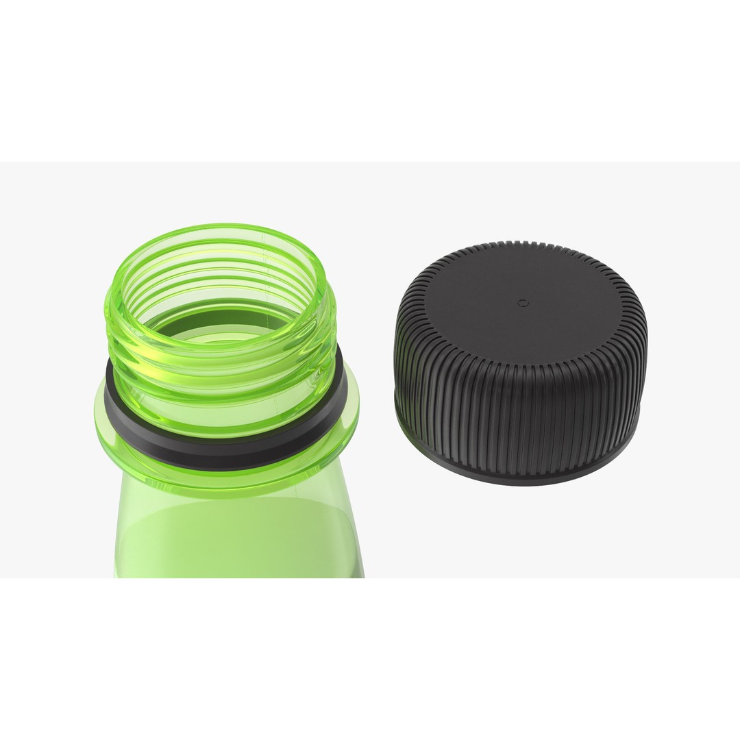 Mountain Dew Soft Drink Neon Bottle 3D Model – High Poly PBR Asset, FBX, OBJ - View 8