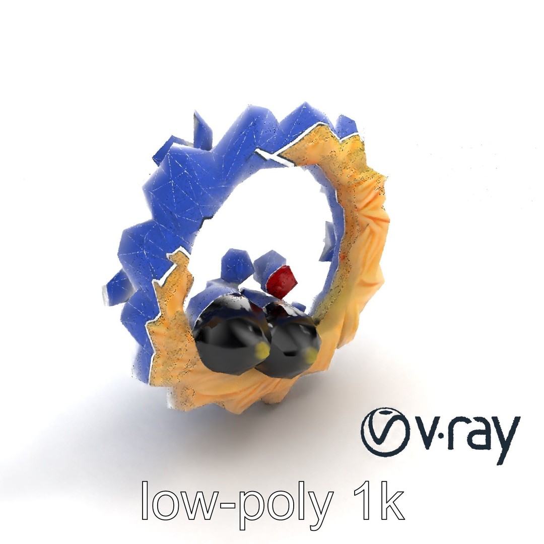 Star Shaped Meringue Ring Dessert 3D Model – Low Poly PBR Asset, FBX - View 13