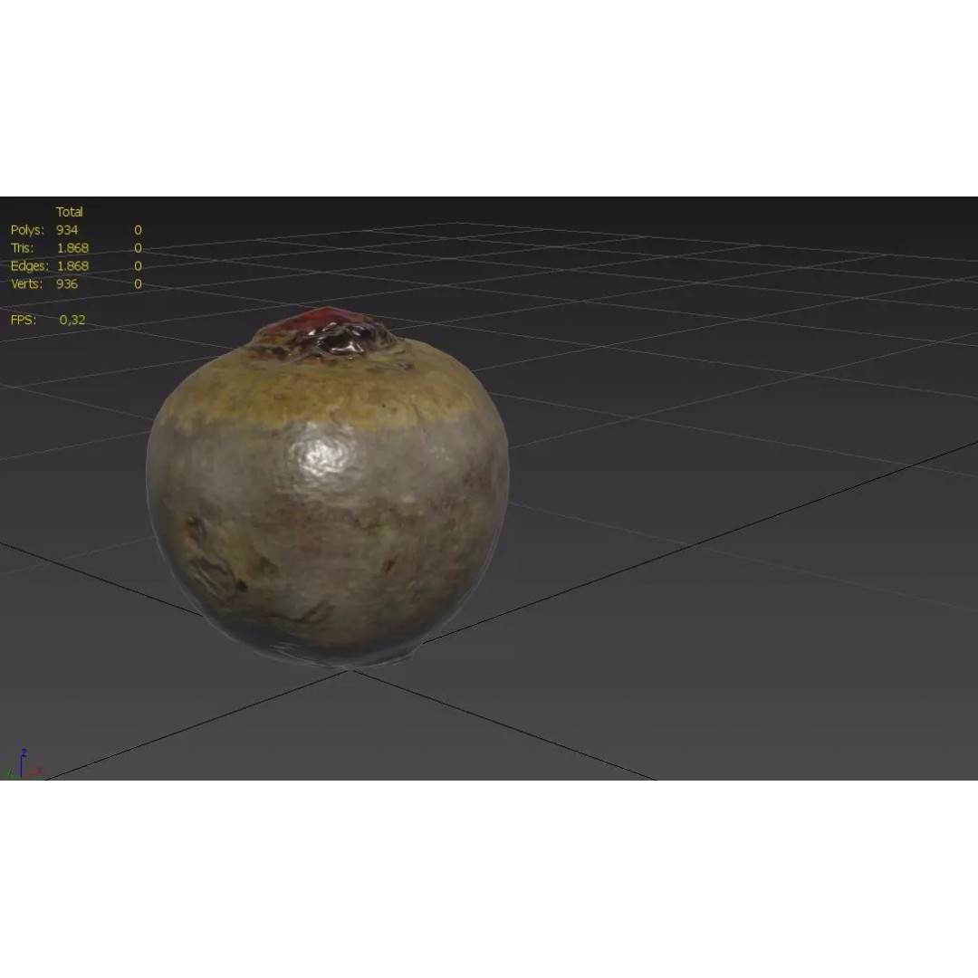 Beetroot 3D Model – Low Poly Game Asset, PBR Textures, FBX - View 4