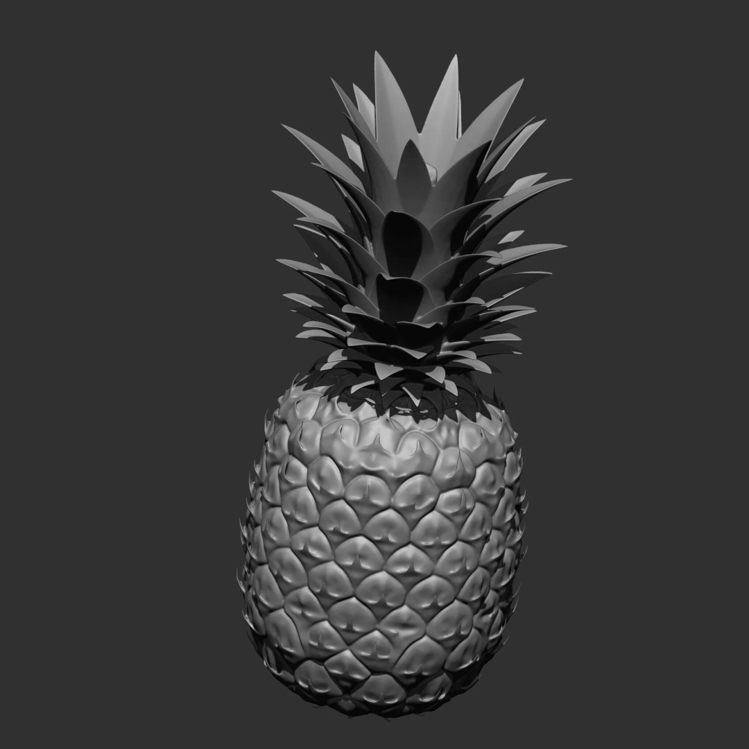 Fruits and Vegetables 3D Model – 17-in-1 Design Brush Pack, OBJ - View 17