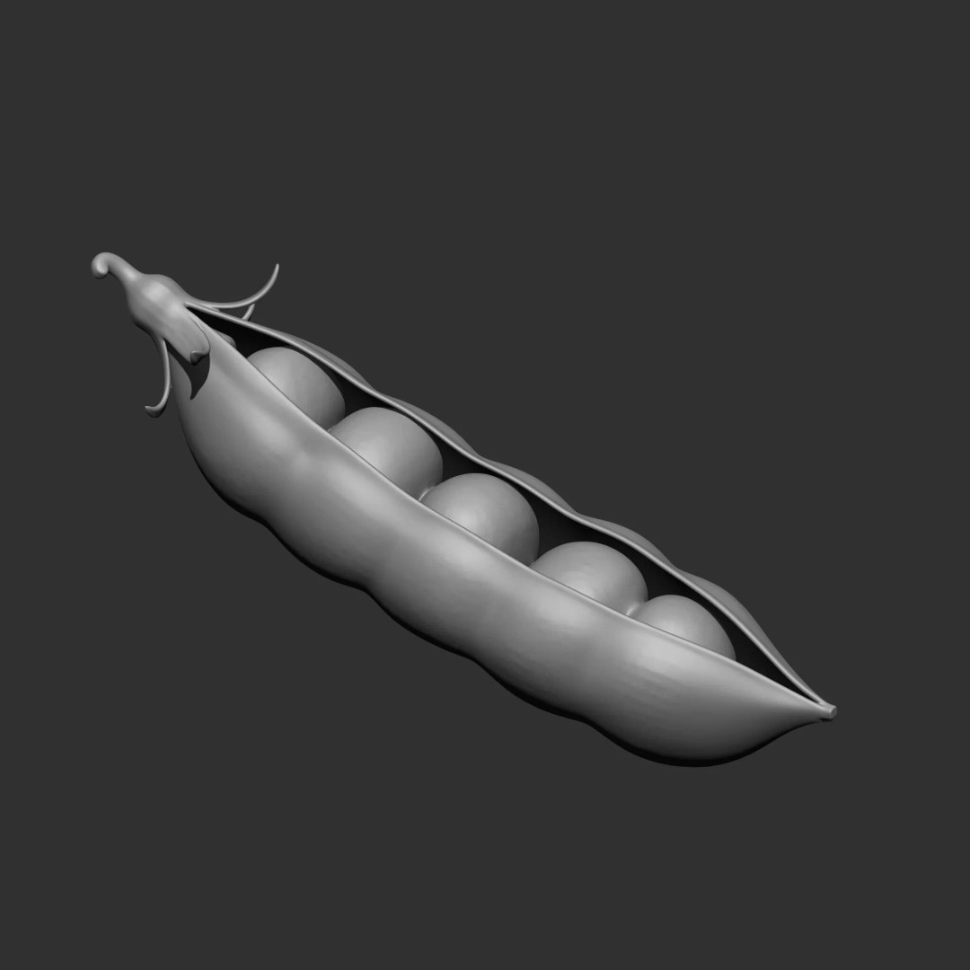 Fruits and Vegetables 3D Model – 17-in-1 Design Brush Pack, OBJ - View 28