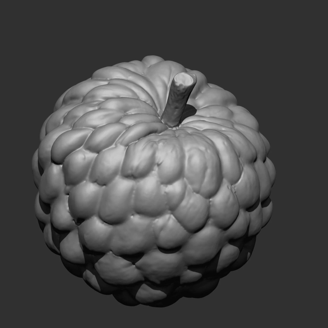 Fruits and Vegetables 3D Model – 17-in-1 Design Brush Pack, OBJ - View 3