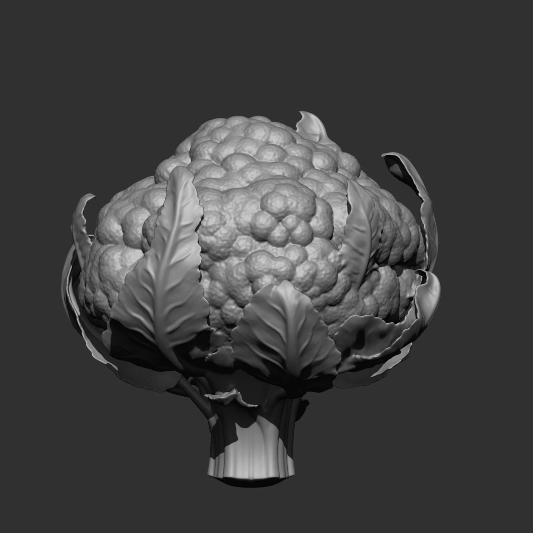 Fruits and Vegetables 3D Model – 17-in-1 Design Brush Pack, OBJ - View 4