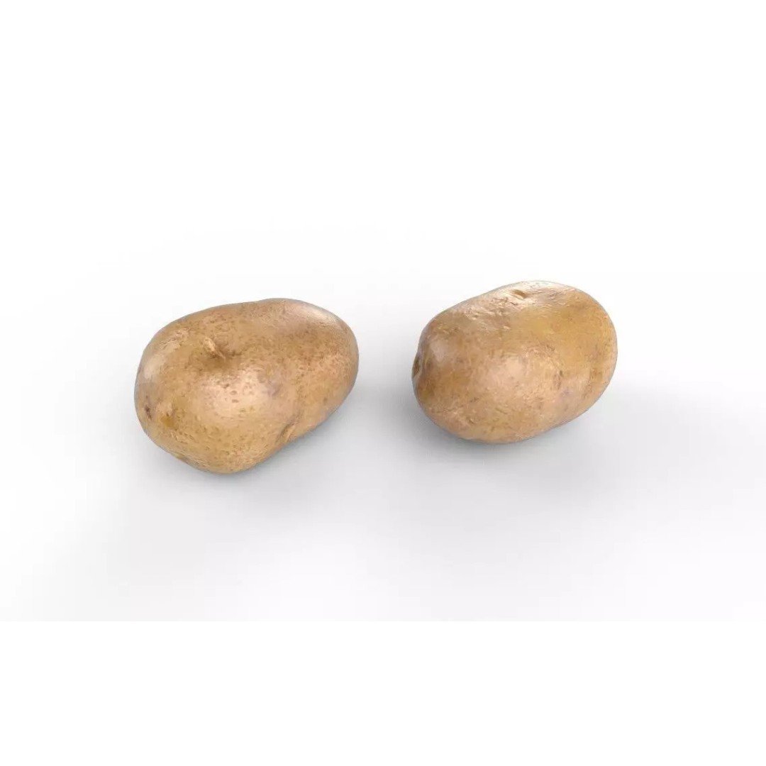 Potato M11 3D Model – Low Poly Game Asset, FBX, PBR Textures - View 2