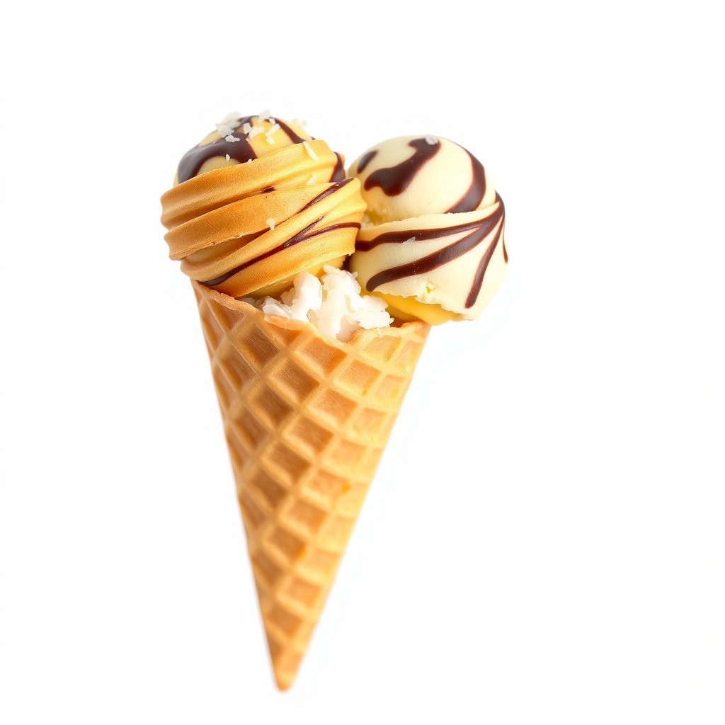 Realistic Ice Cream Cone 3D Model – Low Poly Game Asset, FBX - View 5