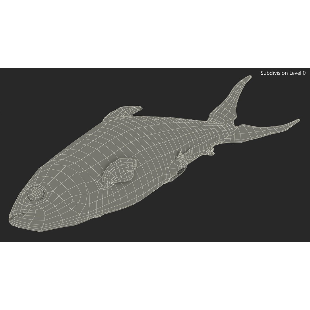 Raw Bangus 3D Model – High Poly PBR Fish Asset, FBX, OBJ - View 14