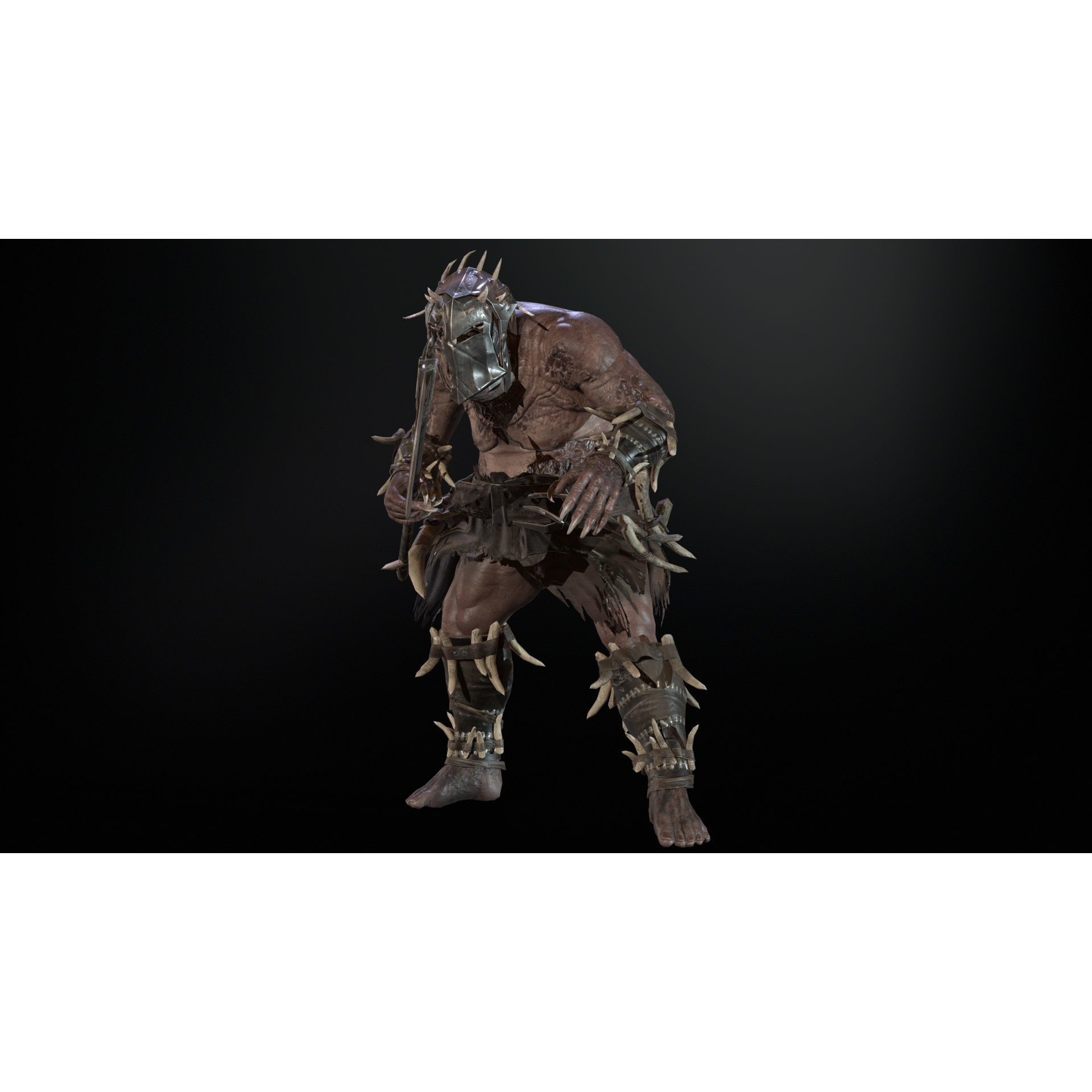 Butcher - Low-Poly Game-Ready 3D Model - View 10