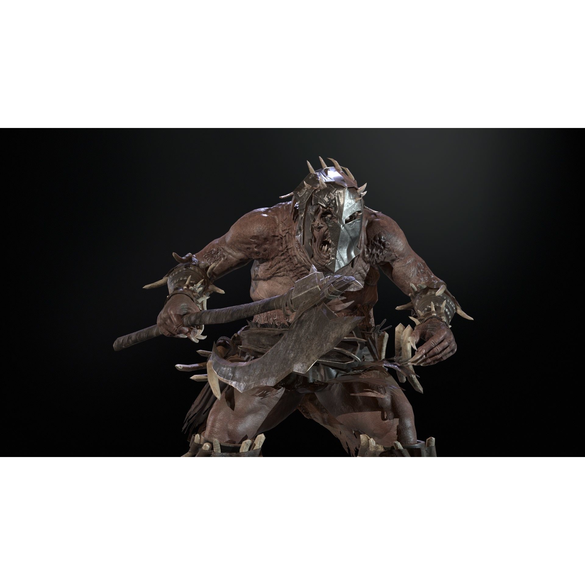 Butcher - Low-Poly Game-Ready 3D Model - View 13