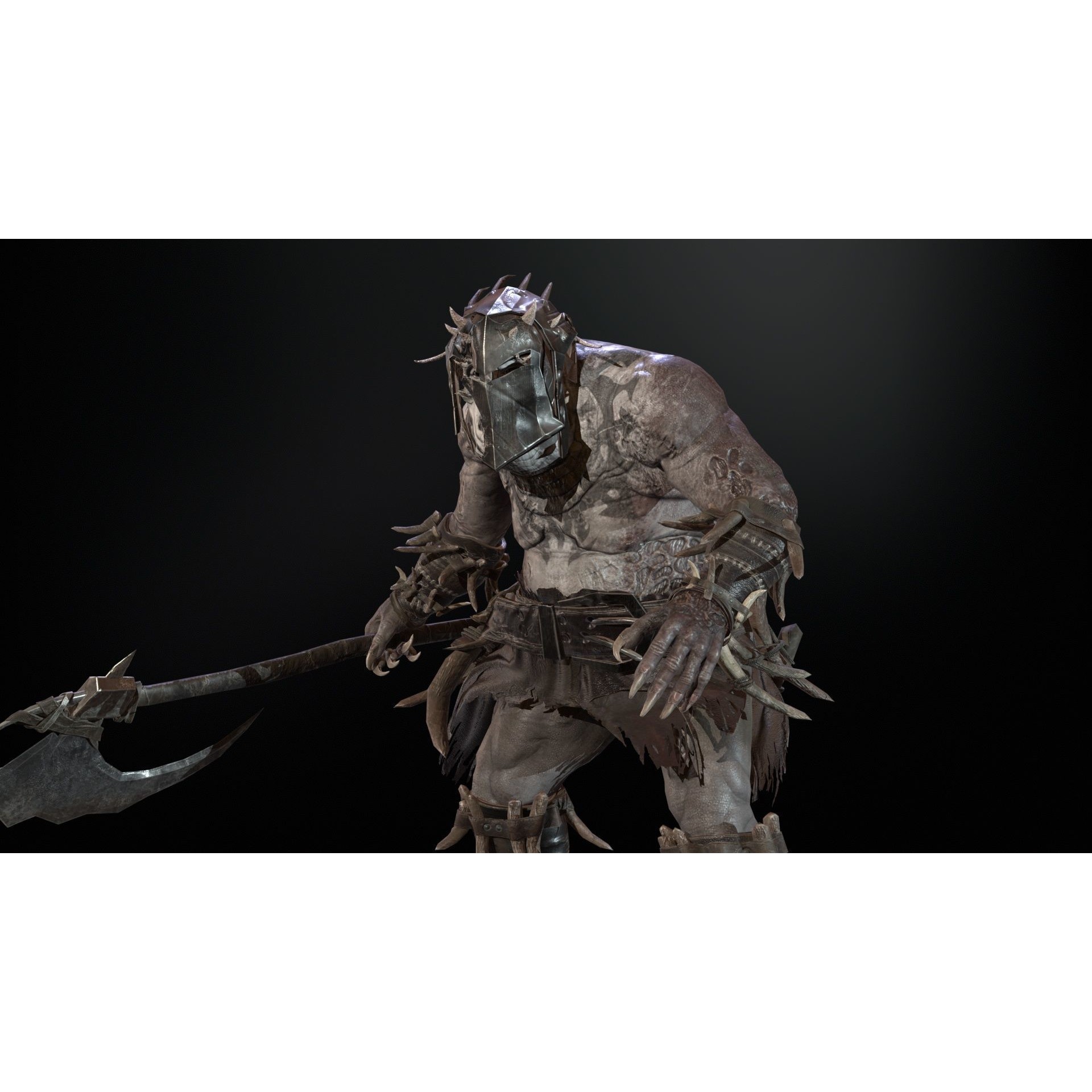 Butcher - Low-Poly Game-Ready 3D Model - View 17
