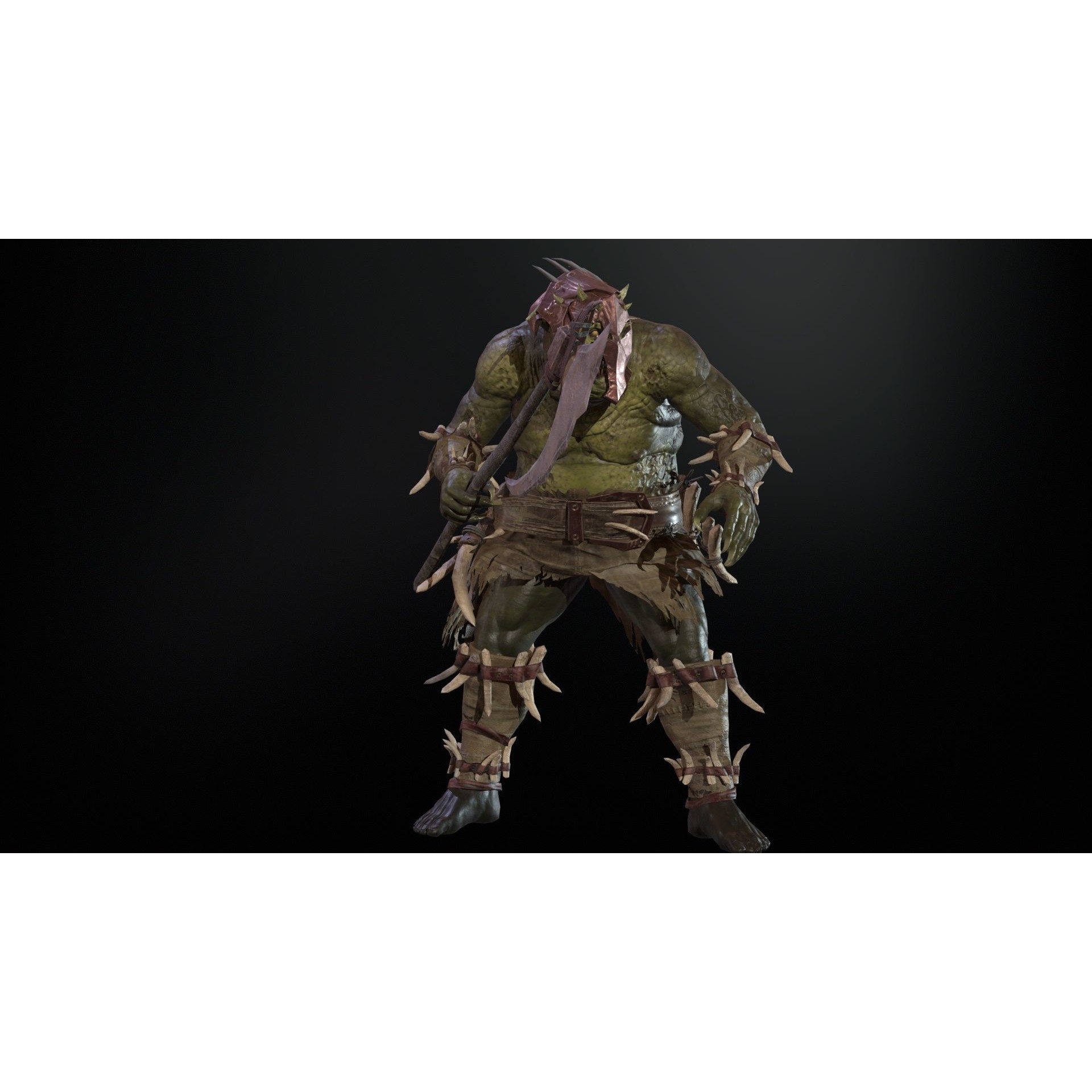 Butcher - Low-Poly Game-Ready 3D Model - View 19