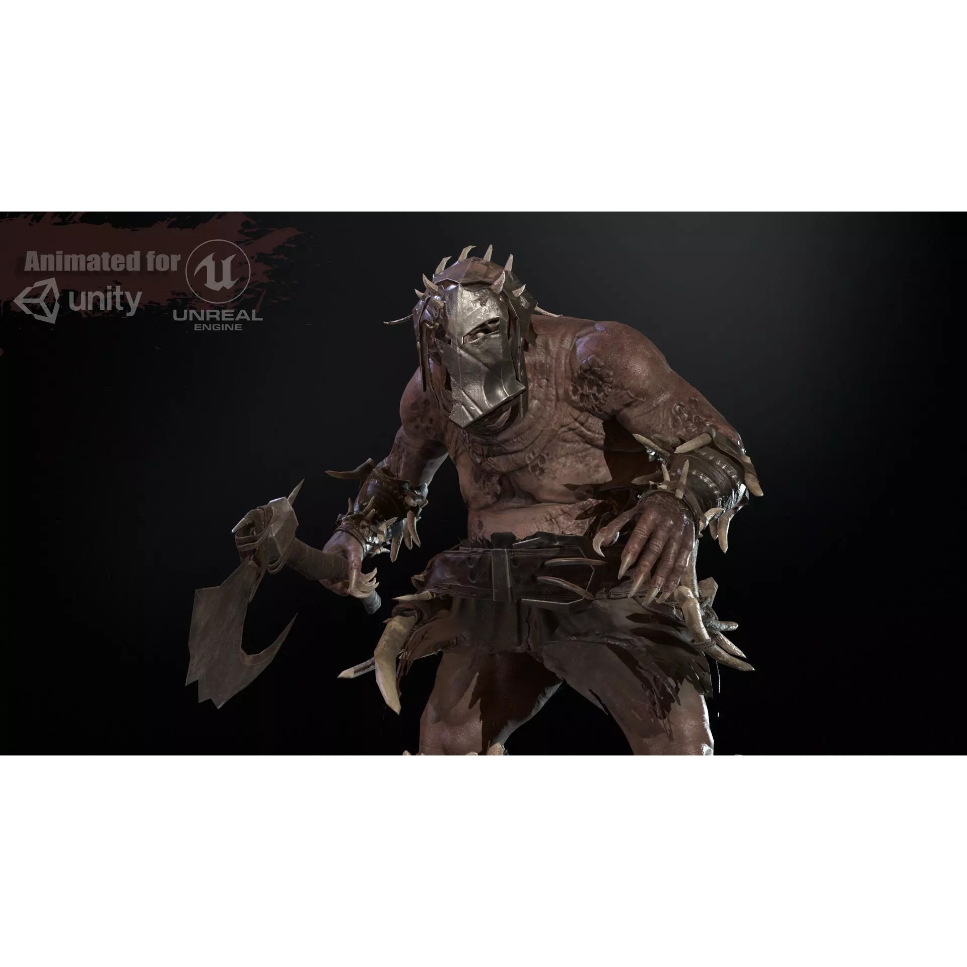 Butcher - Low-Poly Game-Ready 3D Model - View 2