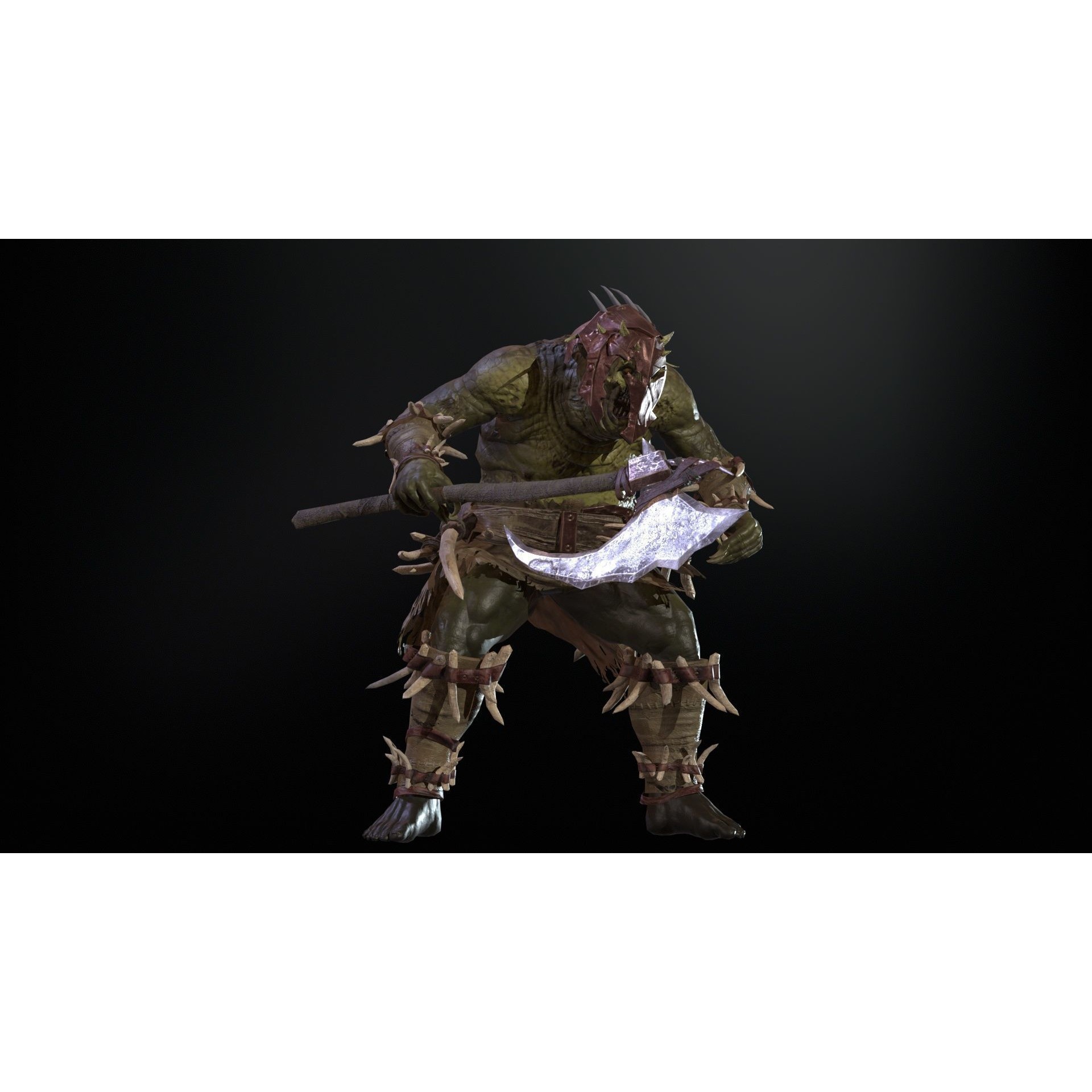 Butcher - Low-Poly Game-Ready 3D Model - View 20
