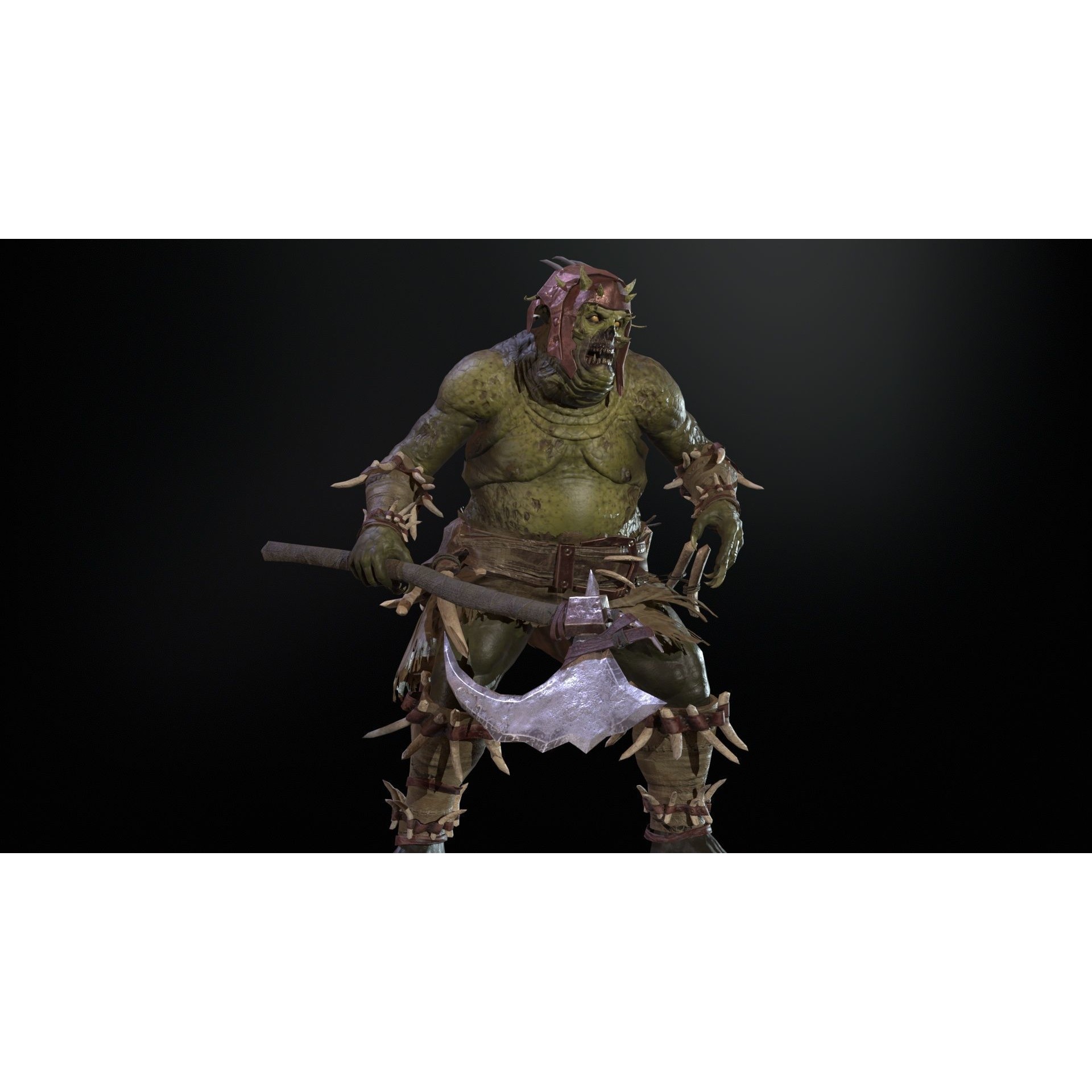 Butcher - Low-Poly Game-Ready 3D Model - View 21