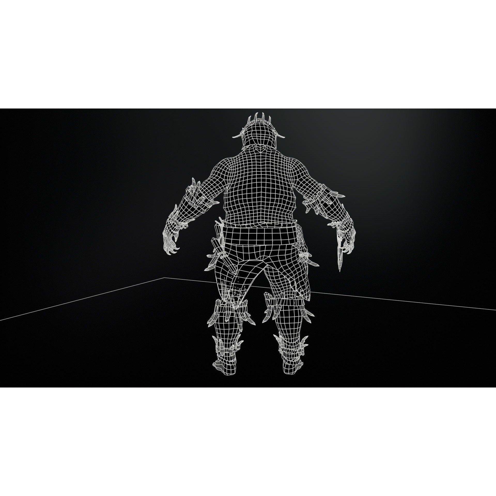 Butcher - Low-Poly Game-Ready 3D Model - View 24