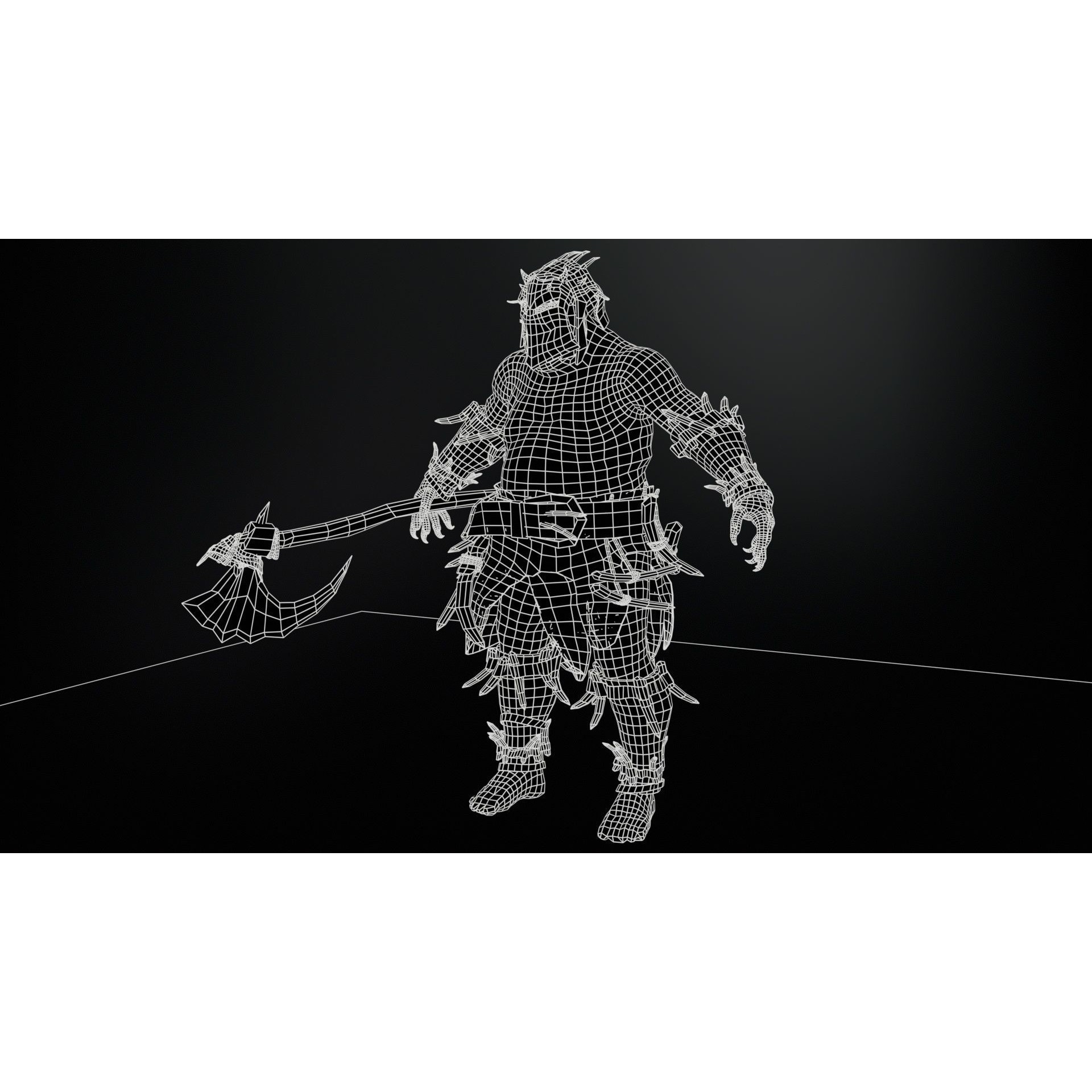 Butcher - Low-Poly Game-Ready 3D Model - View 25