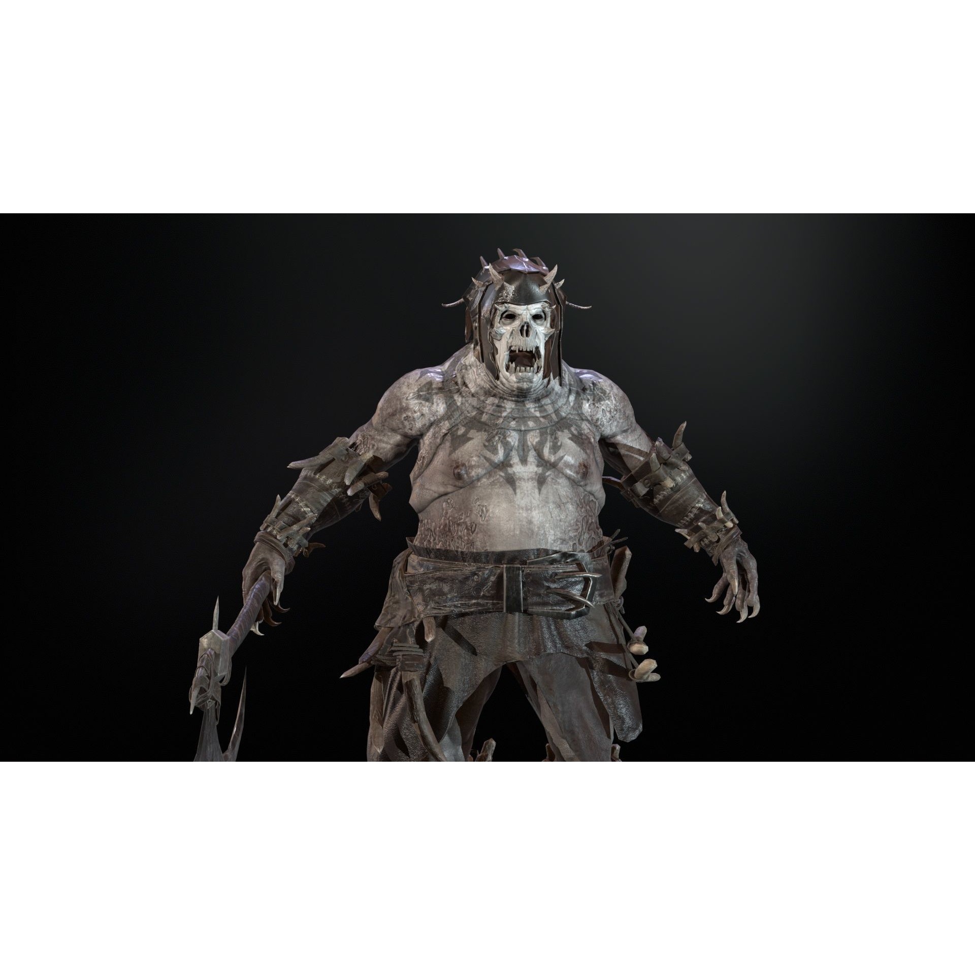 Butcher - Low-Poly Game-Ready 3D Model - View 26