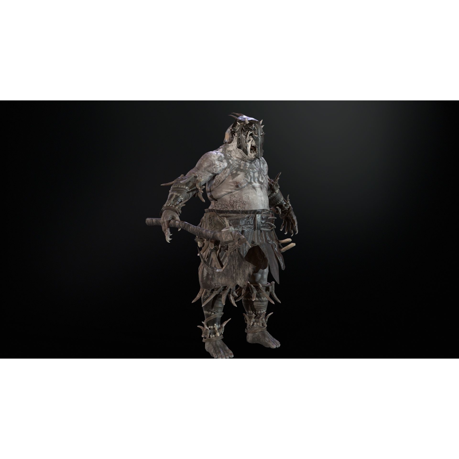 Butcher - Low-Poly Game-Ready 3D Model - View 28
