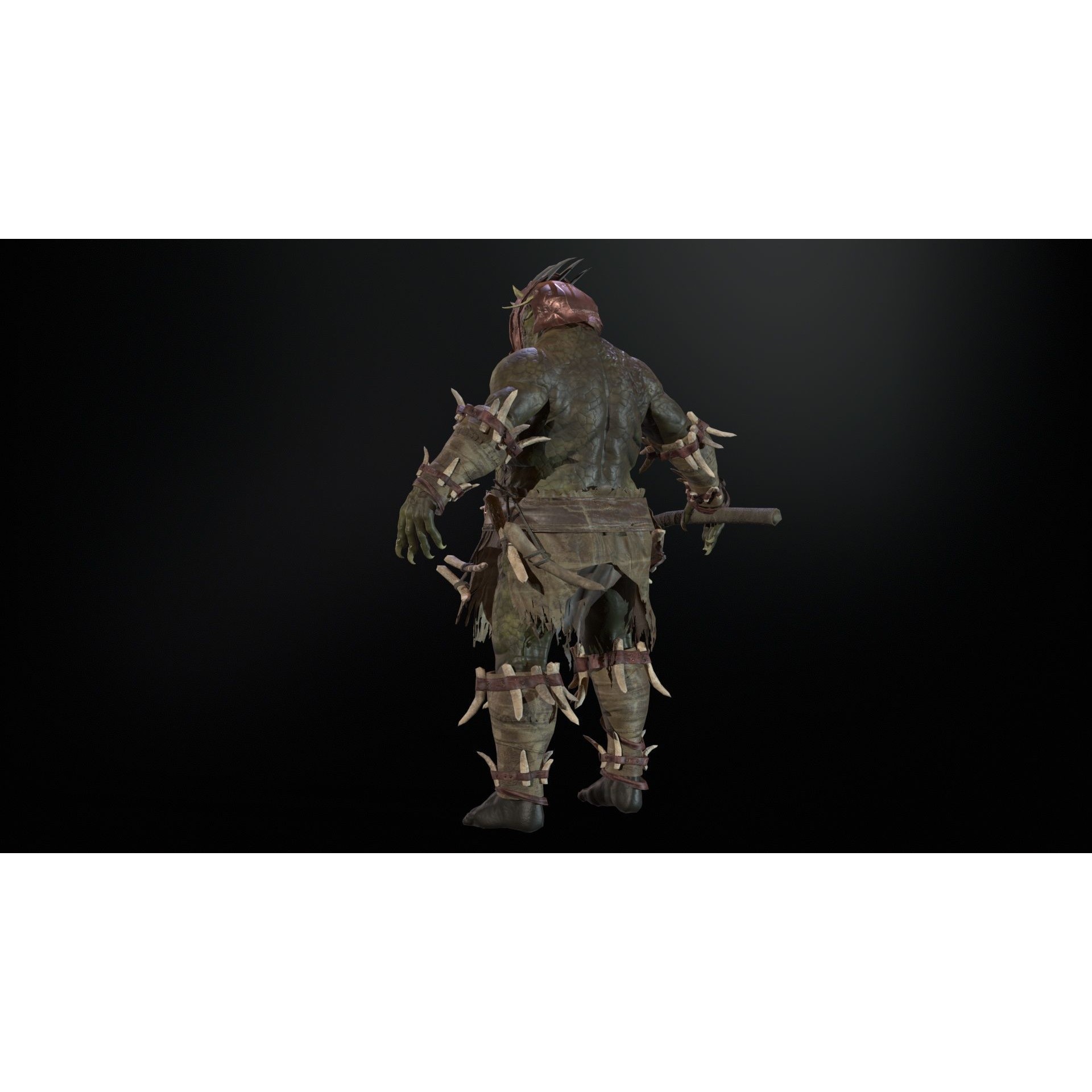 Butcher - Low-Poly Game-Ready 3D Model - View 29