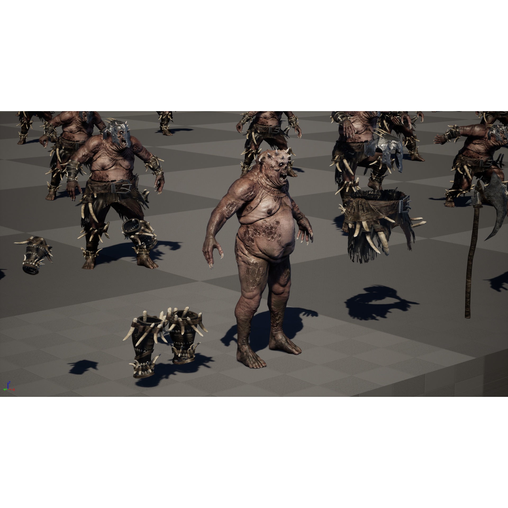 Butcher - Low-Poly Game-Ready 3D Model - View 34
