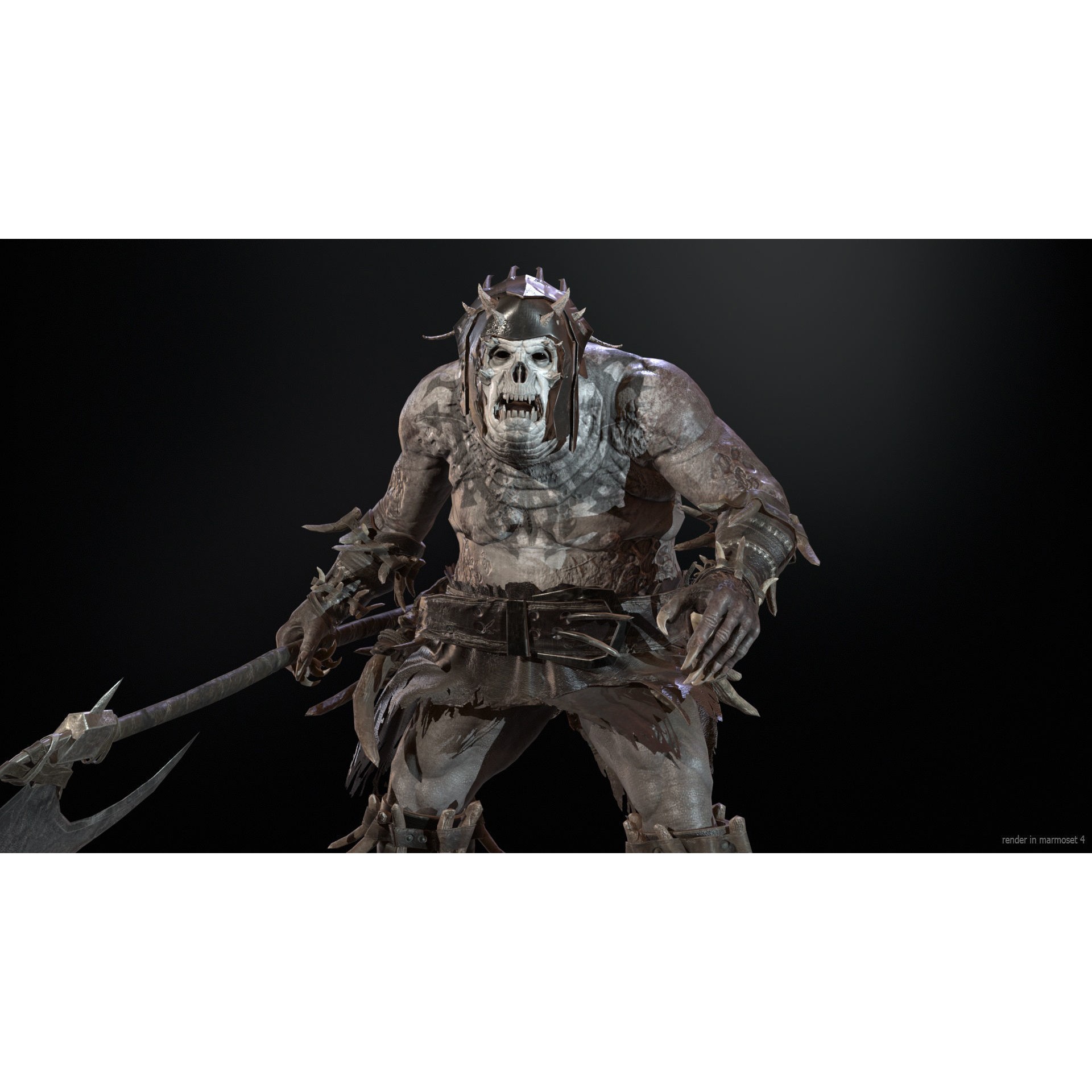 Butcher - Low-Poly Game-Ready 3D Model - View 4