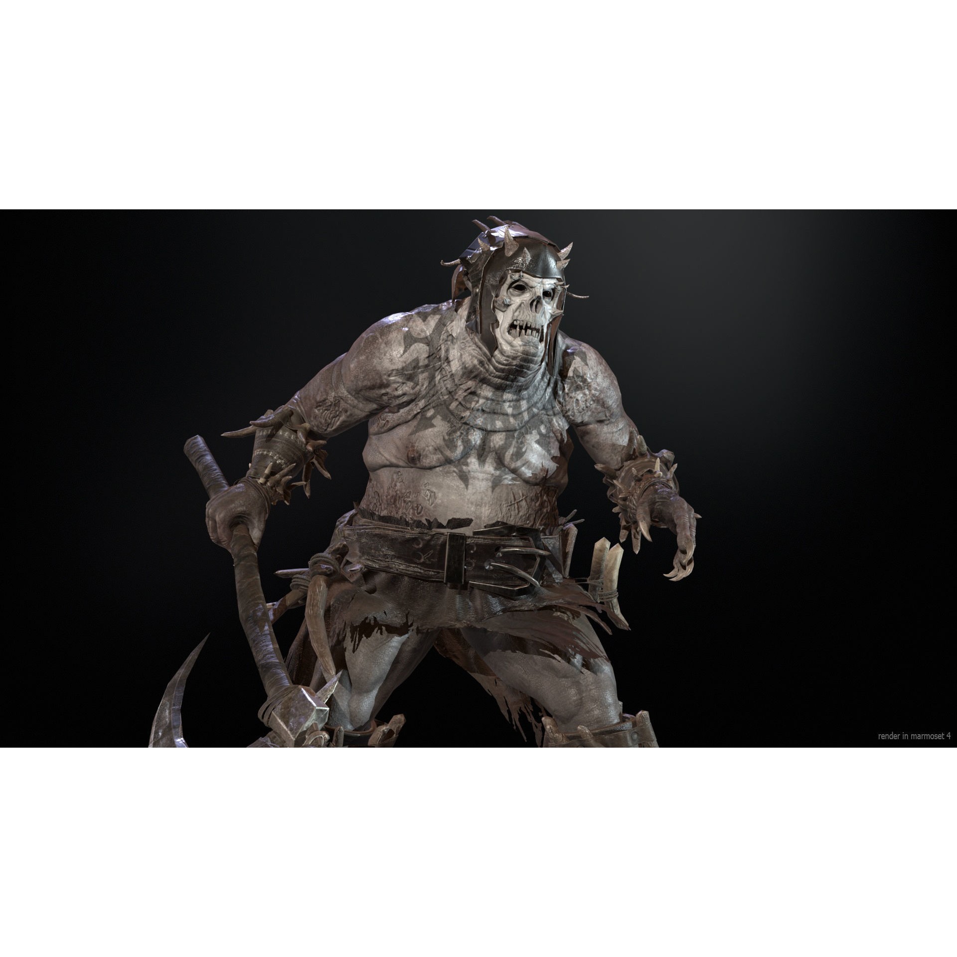 Butcher - Low-Poly Game-Ready 3D Model - View 5