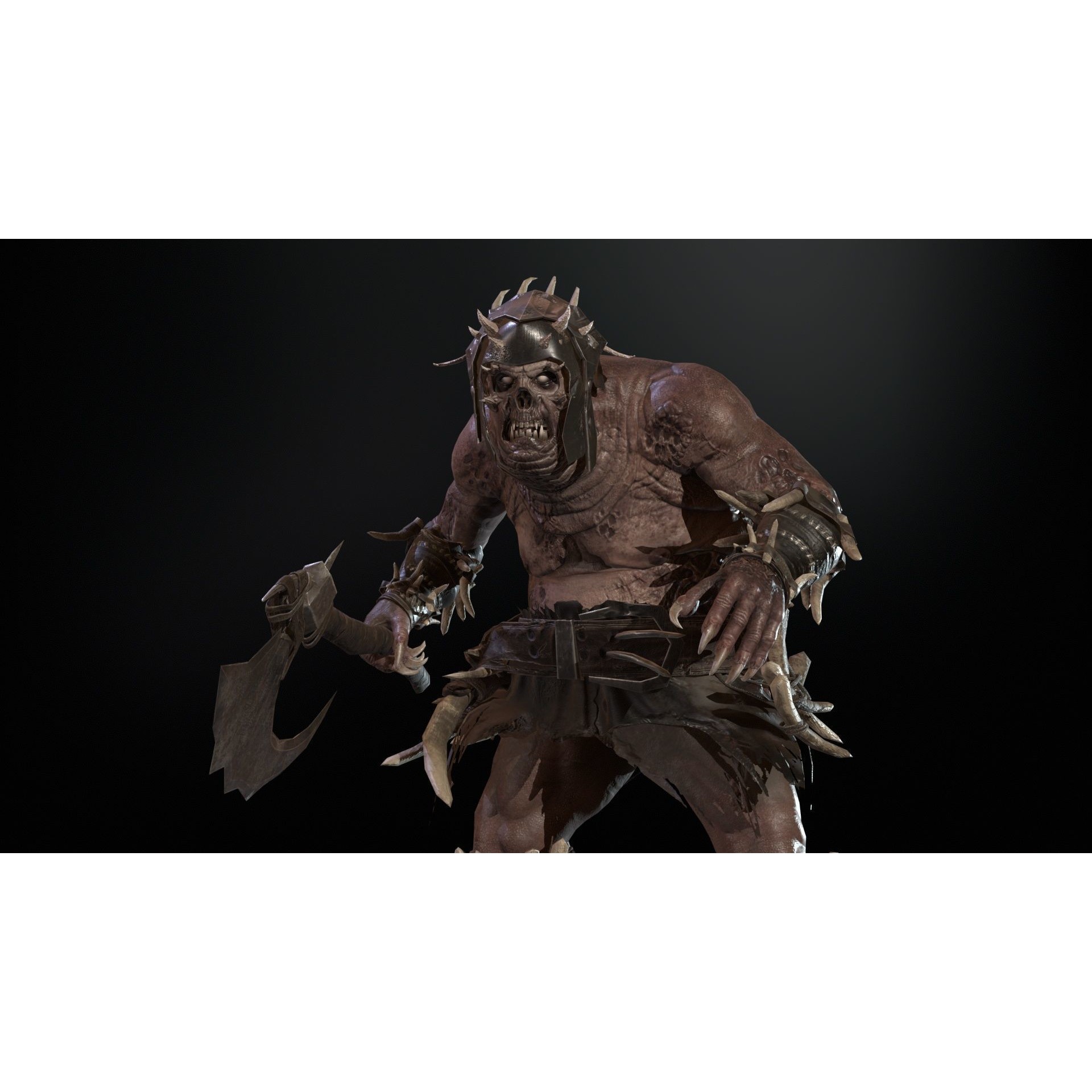 Butcher - Low-Poly Game-Ready 3D Model - View 7