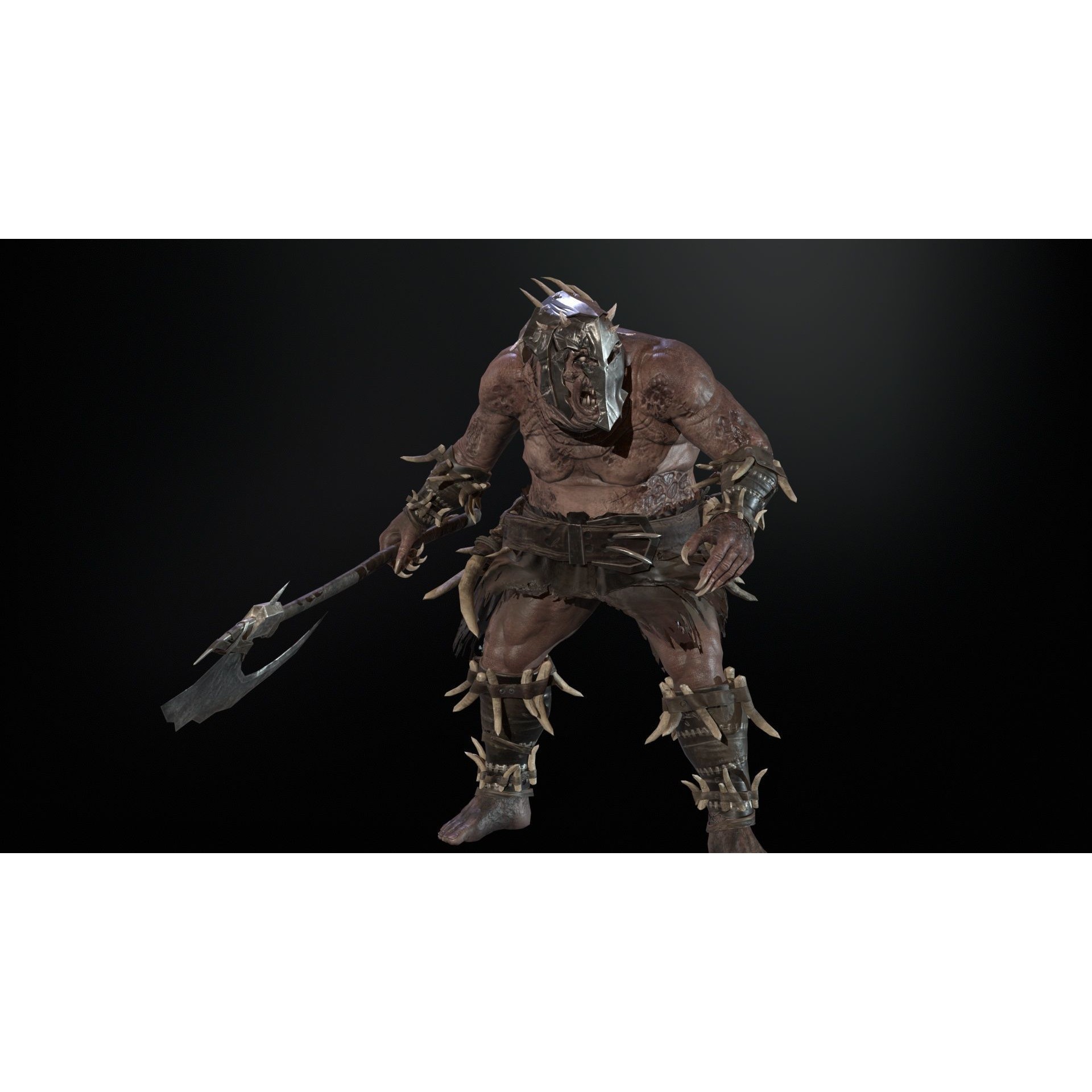 Butcher - Low-Poly Game-Ready 3D Model - View 9