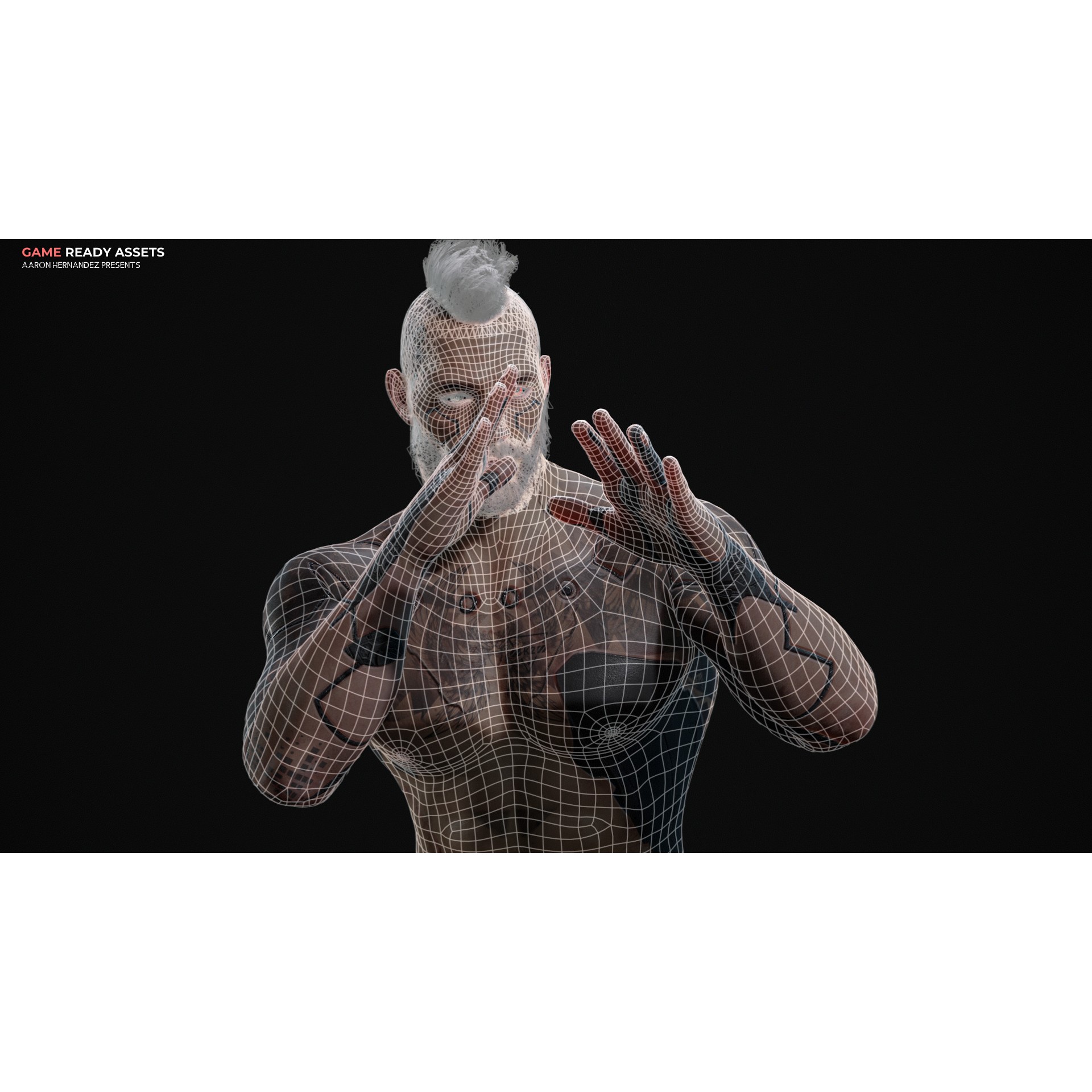 Base Male Sci-Fi Character - Low-Poly Game-Ready 3D Model - View 14