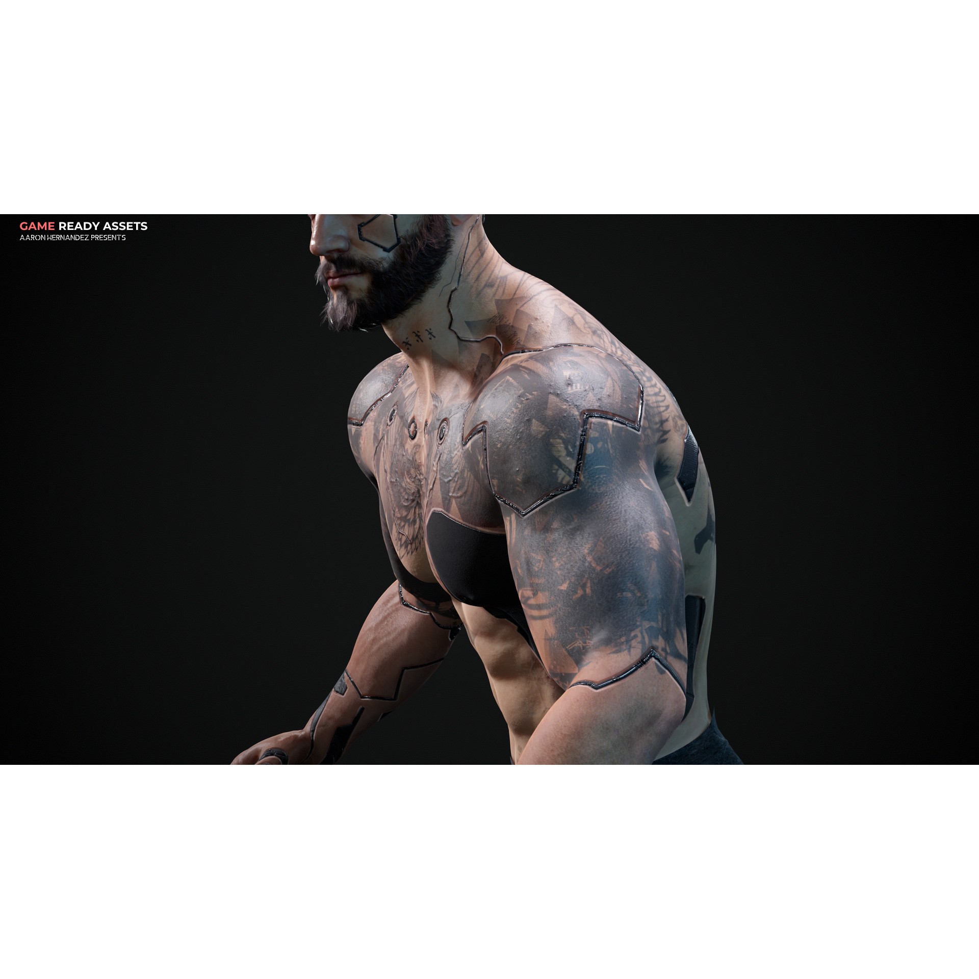 Base Male Sci-Fi Character - Low-Poly Game-Ready 3D Model - View 19